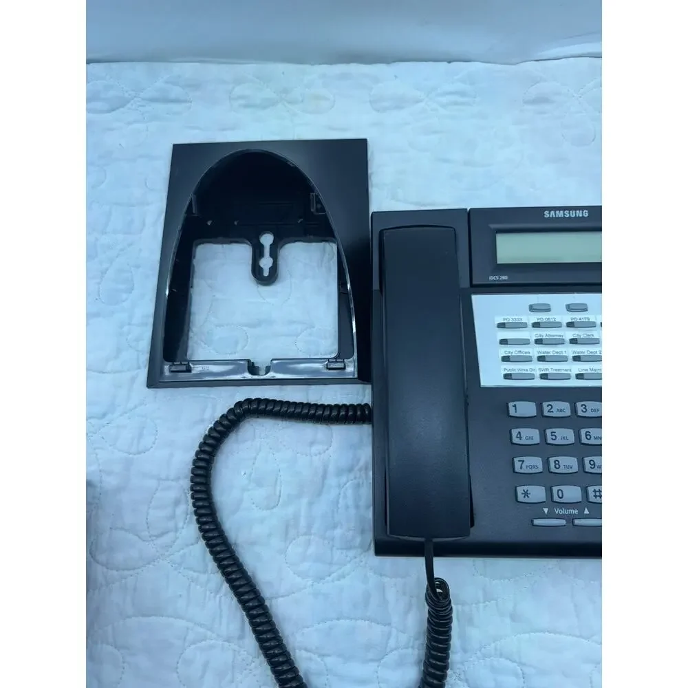 Samsung iDCS 28D Phone Falcon with Stand and iDCS KDBF Speaker Phone Module-Work